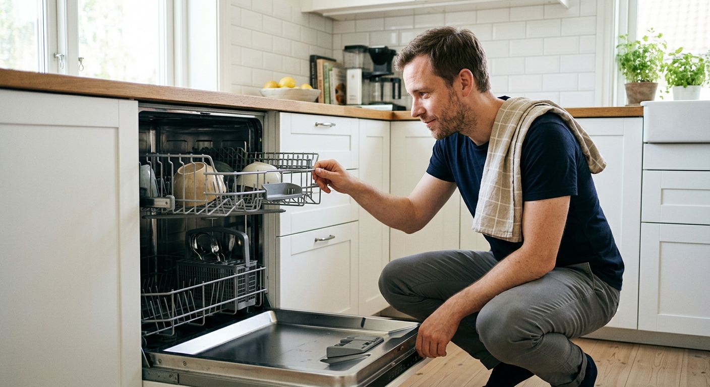 dishwasher troubleshooting, checking the control panel and door latch